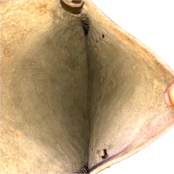 Calleen Cordero Joyti Metallic Khaki Messenger Bag with Carnelian Stone Studs - Picture 8 of 15